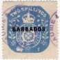 (I.B) Barbados Revenue : Duty 2/-