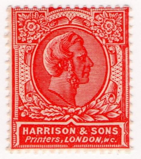 (I.B) Cinderella : Harrison & Sons - Dummy Stamp