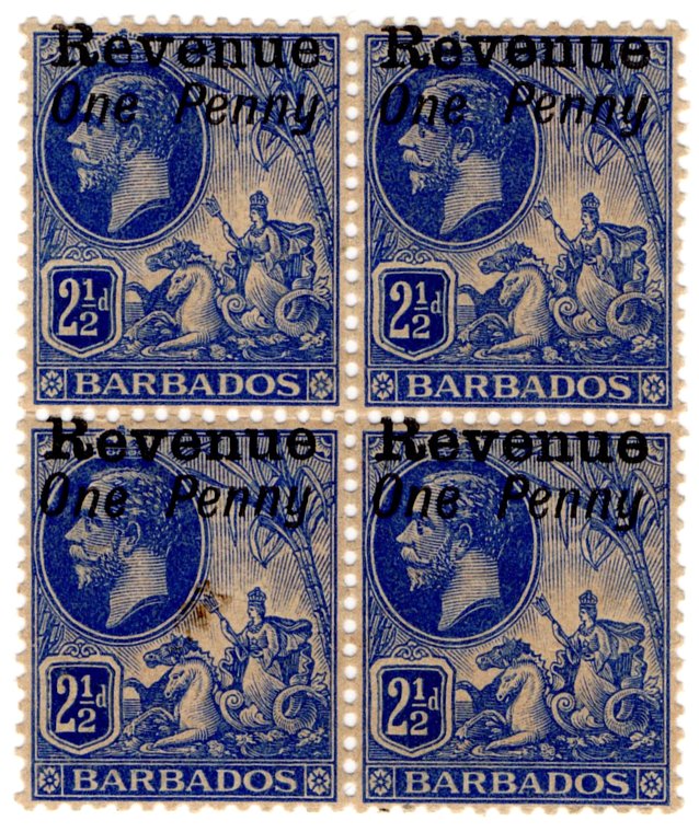 (I.B) Barbados Revenue : Duty 1d OP