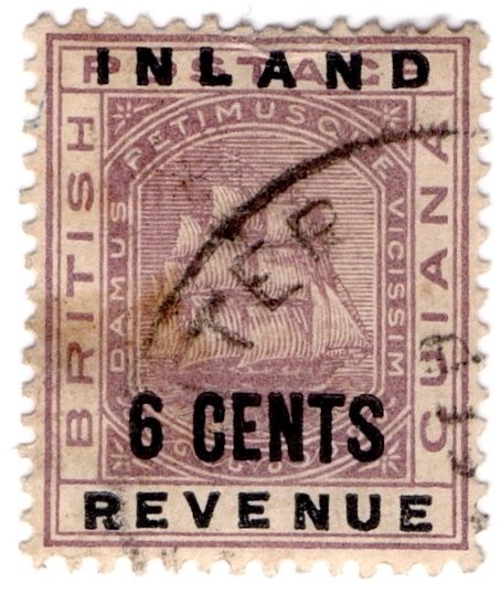 (I.B) British Guiana Revenue : Inland Revenue 6c