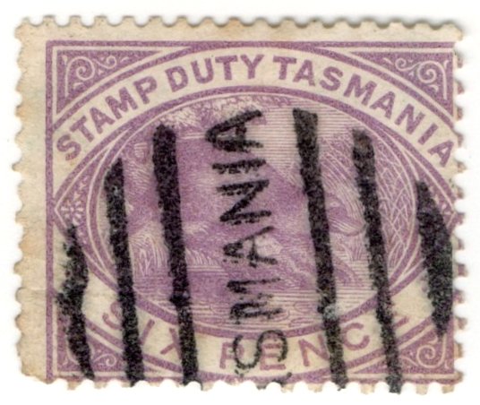 (I.B) Australia - Tasmania Revenue : Stamp Duty 6d