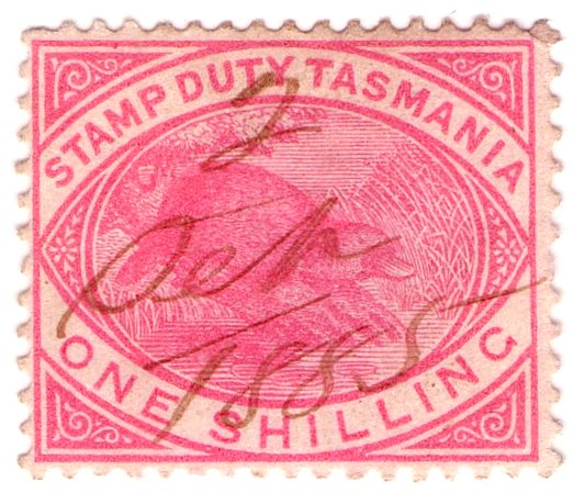 (I.B) Australia - Tasmania Revenue : Stamp Duty 1/-