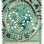 (I.B) Australia - South Australia Postal : 6d Blue-Green (SA perfin)