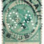 (I.B) Australia - South Australia Postal : 6d Blue-Green (SA perfin)