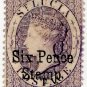 (I.B) St Lucia Revenue : Duty Stamp 6d