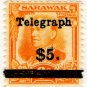 (I.B) Sarawak Telegraphs : Overprint $5