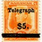 (I.B) Sarawak Telegraphs : Overprint $5