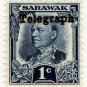 (I.B) Sarawak Telegraphs : Overprint 1c