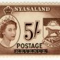 (I.B) Nyasaland Revenue : Duty 5/- (postal overprint)