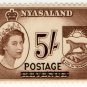 (I.B) Nyasaland Revenue : Duty 5/- (postal overprint)