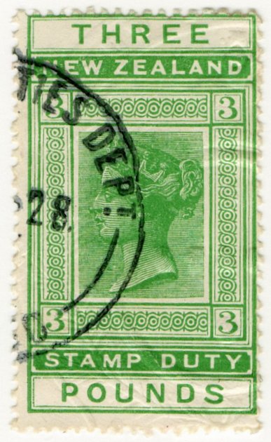 (I.B) New Zealand Revenue  Stamp Duty £3