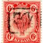 (I.B) Malaya States Revenue : Kedah (Japanese Occupation) 6c OP (inverted)