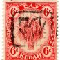 (I.B) Malaya States Revenue : Kedah (Japanese Occupation) 6c OP (inverted)