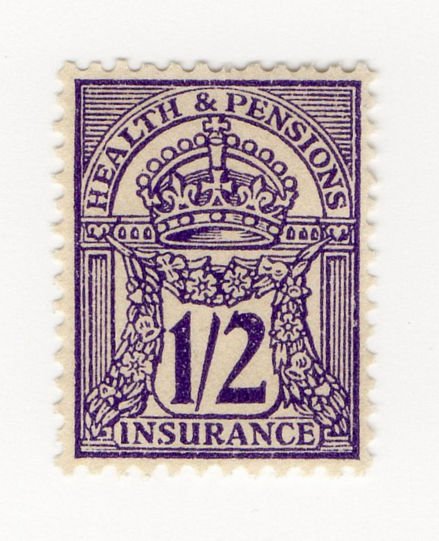 (I.B) George V Revenue : Health & Pensions Insurance 1/2d