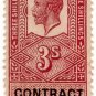 (I.B) George V Revenue : Contract Note 3/-