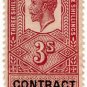 (I.B) George V Revenue : Contract Note 3/-