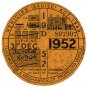 (I.B) GB Revenue : Car Tax Disc (Rudge Motorcycle 1952)