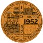 (I.B) GB Revenue : Car Tax Disc (Rudge Motorcycle 1952)