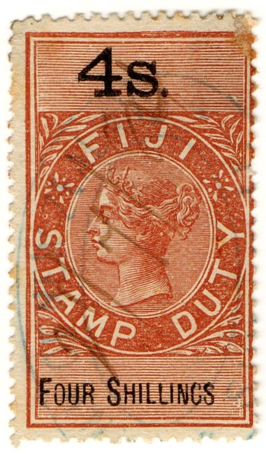 (I.B) Fiji Revenue : Duty 4/-