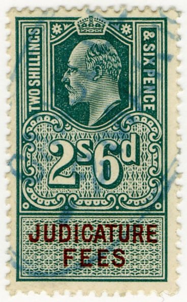 (I.B) Edward VII Revenue : Judicature Fees 2/6d