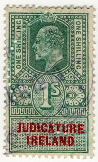 (I.B) Edward VII Revenue : Judicature Ireland 1/-