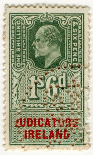 (I.B) Edward VII Revenue : Judicature Ireland 1/6d