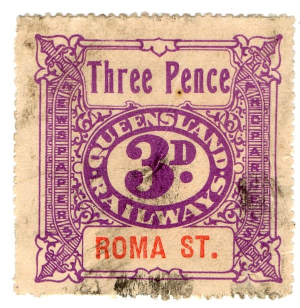 (I.B) Australia - Queensland Railways : Parcel 3d (Roma Street)