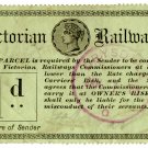 (I.B) Australia - Victoria Railways : Parcels 1d