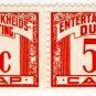 (I.B) Cape of Good Hope Revenue : Entertainments Duty 5c