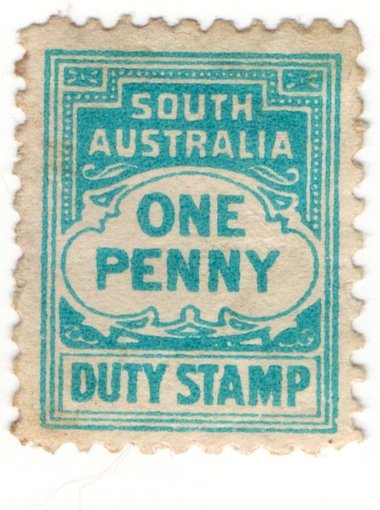 (I.B) Australia - South Australia Revenue : Stamp Duty 1d