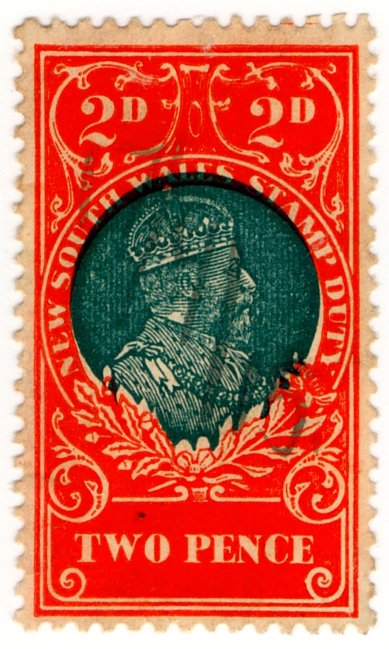 (I.B) Australia - NSW Revenue : Stamp Duty 2/-
