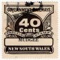 (I.B) Australia - NSW Railways Parcel 40c (Mudgee)