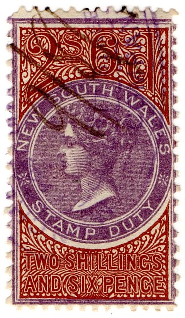 (I.B) Australia - NSW Revenue : Stamp Duty 2/6d