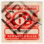 (I.B) Australia - NSW Railways Parcel 6d (Mudgee)