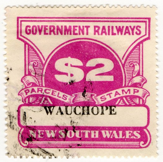 (I.B) Australia - NSW Railways Parcel $2 (Wauchope)