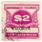 (I.B) Australia - NSW Railways Parcel $2 (Wauchope)