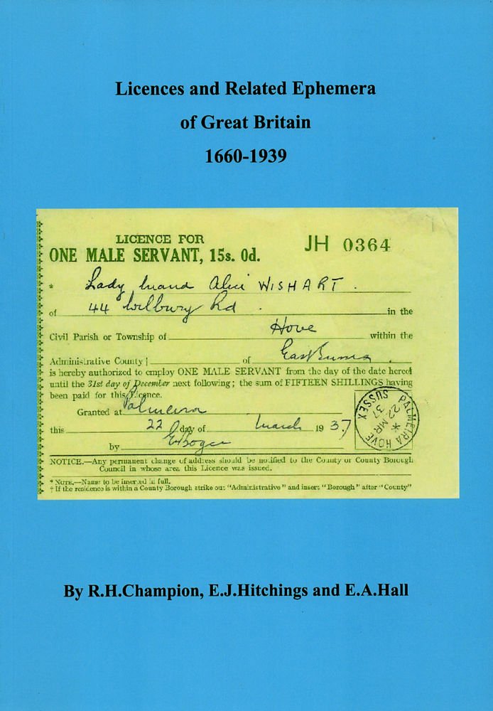 (I.B) Revenue Literature : Licences & Related Ephemera of Great Britain