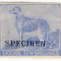 (I.B) QV Revenue : Ireland Dog Licence 10/- (1882)