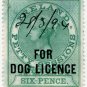 (I.B) QV Revenue : Ireland Dog Licence 6d