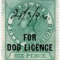 (I.B) QV Revenue : Ireland Dog Licence 6d