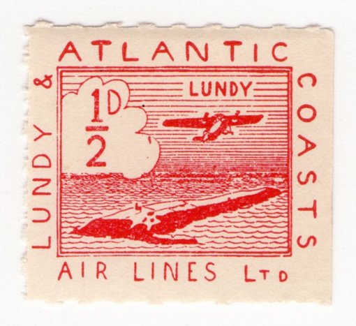 (I.B) Lundy & Atlantic Coasts Air Lines Ltd : &Acirc;&frac12;d Red