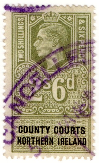 (I.B) George VI Revenue : County Courts (Northern Ireland) 2/6d