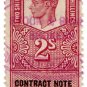 (I.B) George VI Revenue : Contract Note (Northern Ireland) 2/-