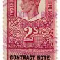 (I.B) George VI Revenue : Contract Note (Northern Ireland) 2/-