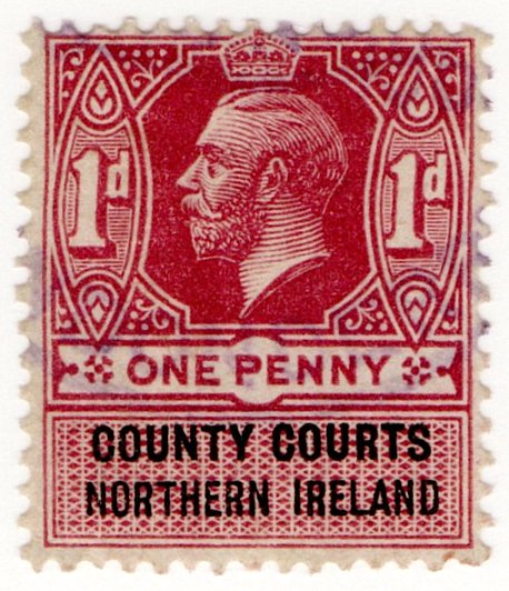 (I.B) George V Revenue : County Courts (Northern Ireland) 1d