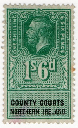 (I.B) George V Revenue : County Courts (Northern Ireland) 1/6d