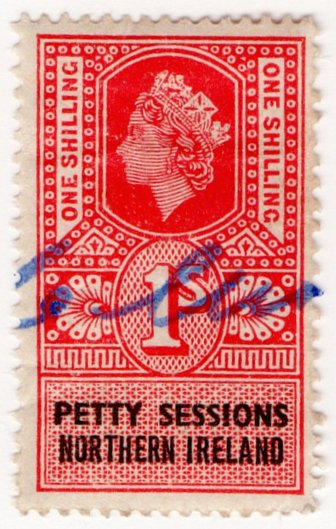 (I.B) Elizabeth II Revenue : Petty Sessions (Northern Ireland) 1/-