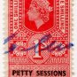(I.B) Elizabeth II Revenue : Petty Sessions (Northern Ireland) 1/-