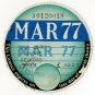 (I.B) GB Revenue : Car Tax Disc (Bedford 1977)