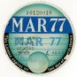 (I.B) GB Revenue : Car Tax Disc (Bedford 1977)